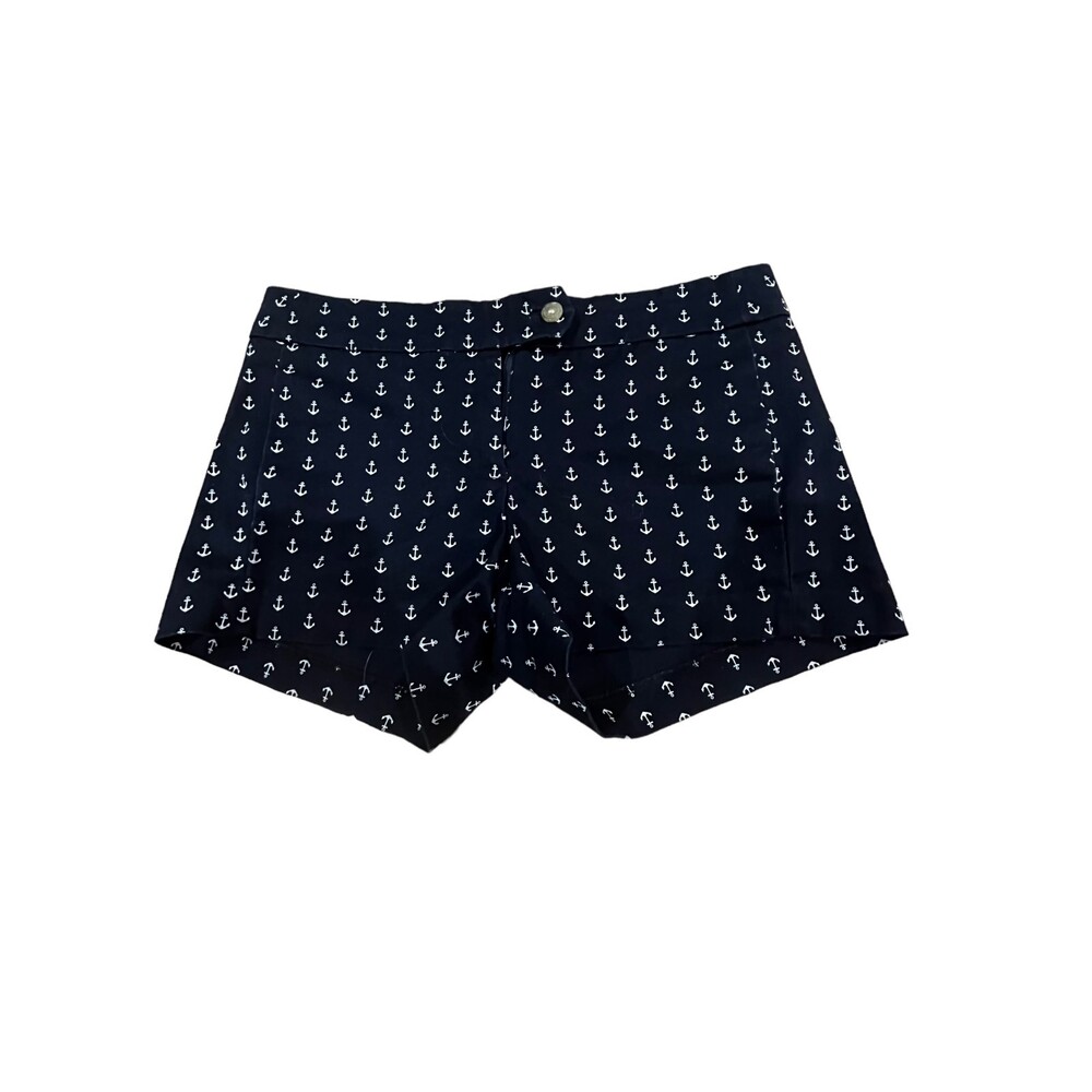 J CREW STRETCH NAVY BLUE SHORTS, SIZE 0 CITY FIT,
